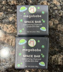 NEW MEGABABE SPACE BAR DETOXIFYING CHARCOAL UNDERARM BARS $4 For Both!