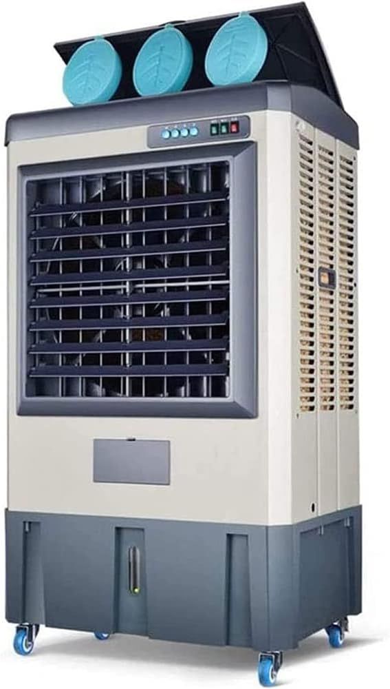 Industrial Refrigeration Mobile Fan, Air Cooler, 120Β° Oscillation with Remote Control, 18 Hours Timer, 3 Wind Speeds for Whole House Cooling