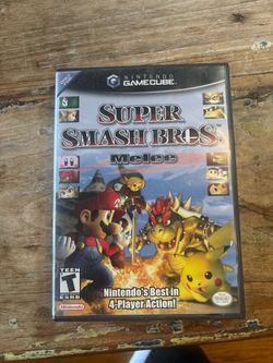 Super smash bros melee complete box with manual