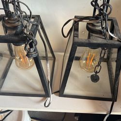 Set Of Two Out Door Lights 
