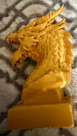 Gold Dragon bust