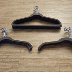 Lot of 28 Clothes Hangers Taupe Color