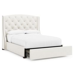 Jordan Espresso Queen Storage Shelter Bed (64" H)