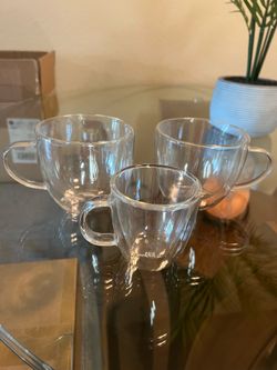 Glass coffee and espresso cup