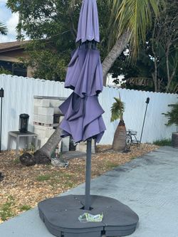 Sombrilla Con Base De Piscina 