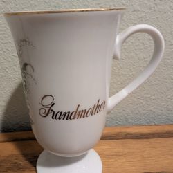 Vintage Grandma Tea cup with the May Flower Lily Of The Valley 