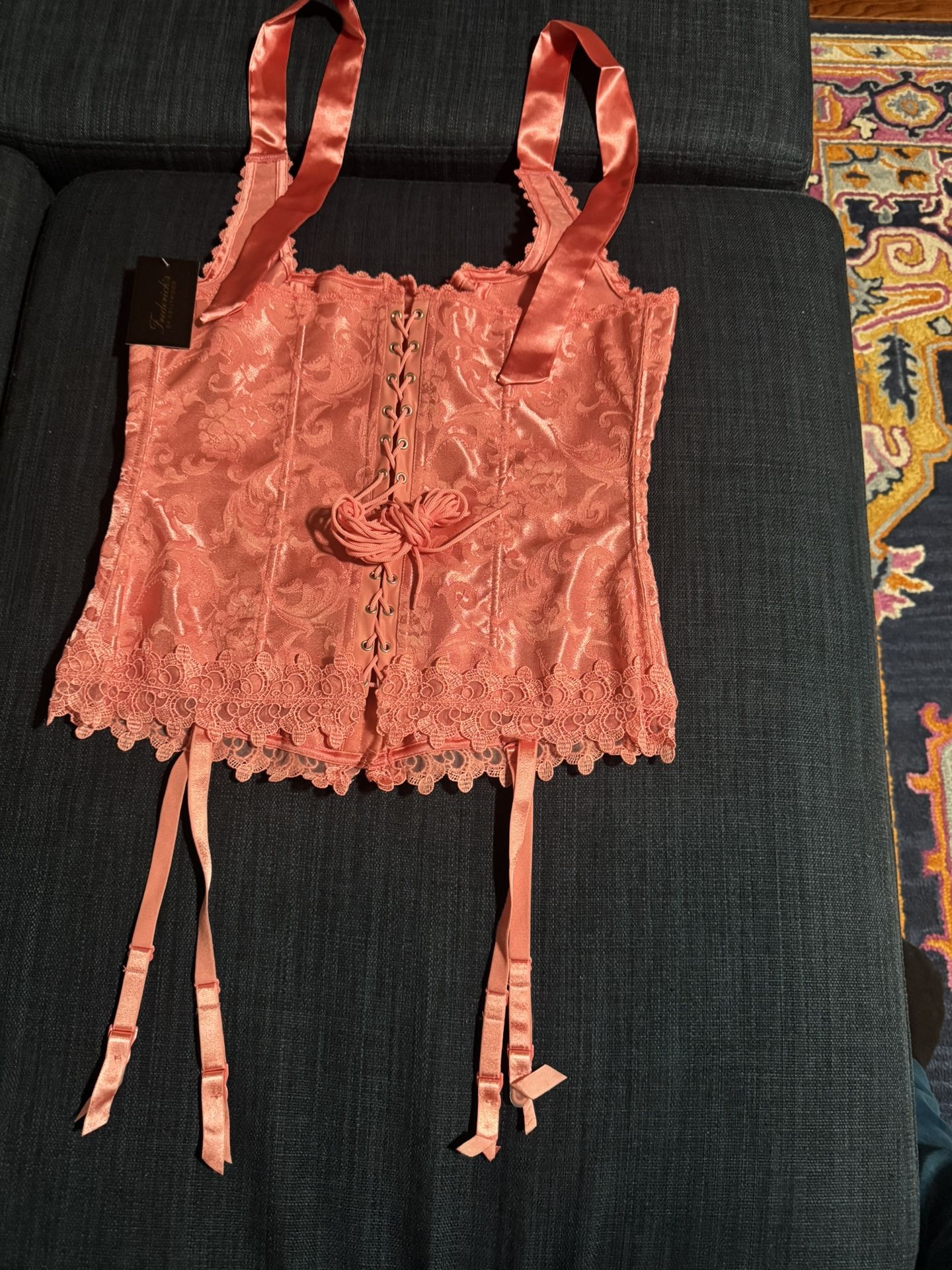 Brand New With Tag Hollywood Dream Halter Corset Size 36 Red