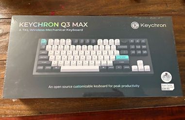 Keychron Q3 Max TKL Wireless Mechanical Keyboard Hot-Swappable RGB English
