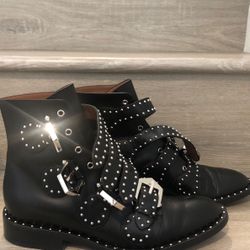 Givenchy Women’s Studded Leather Ankle Boots