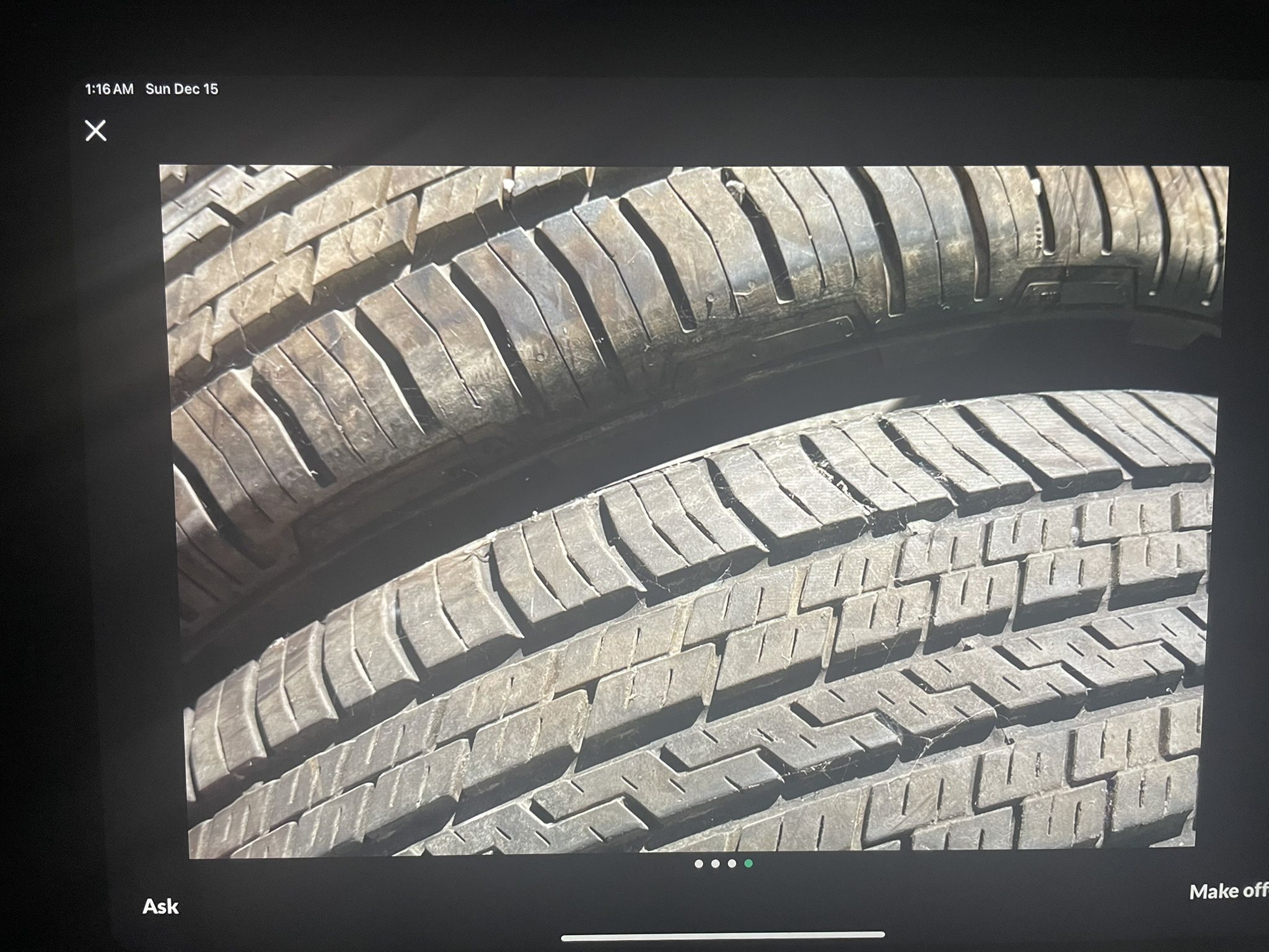 Continental 235/50 R 19 Two Used Tires