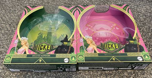 Wicked Elphaba And Glinda Deluxe Doll Box Misprint (EMPTY)