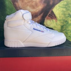 Classic High Top Exofit White Reeboks Size 10 For Men
