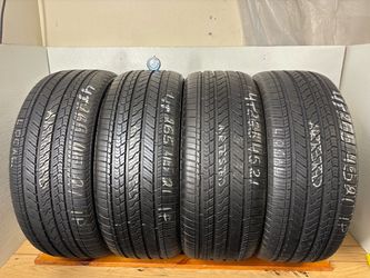 Set 4 tires 265 45 21 Bridgestone alenza sport as high tread