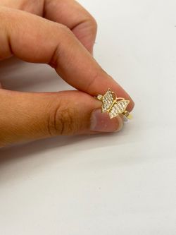 10KT Real Gold Butterfly Ring For Women