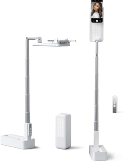 Phone Stand for Recording, Overhead Phone Mount with Light