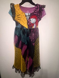 New Disney Nightmare Before Christmas Girls Night Gown 4/5