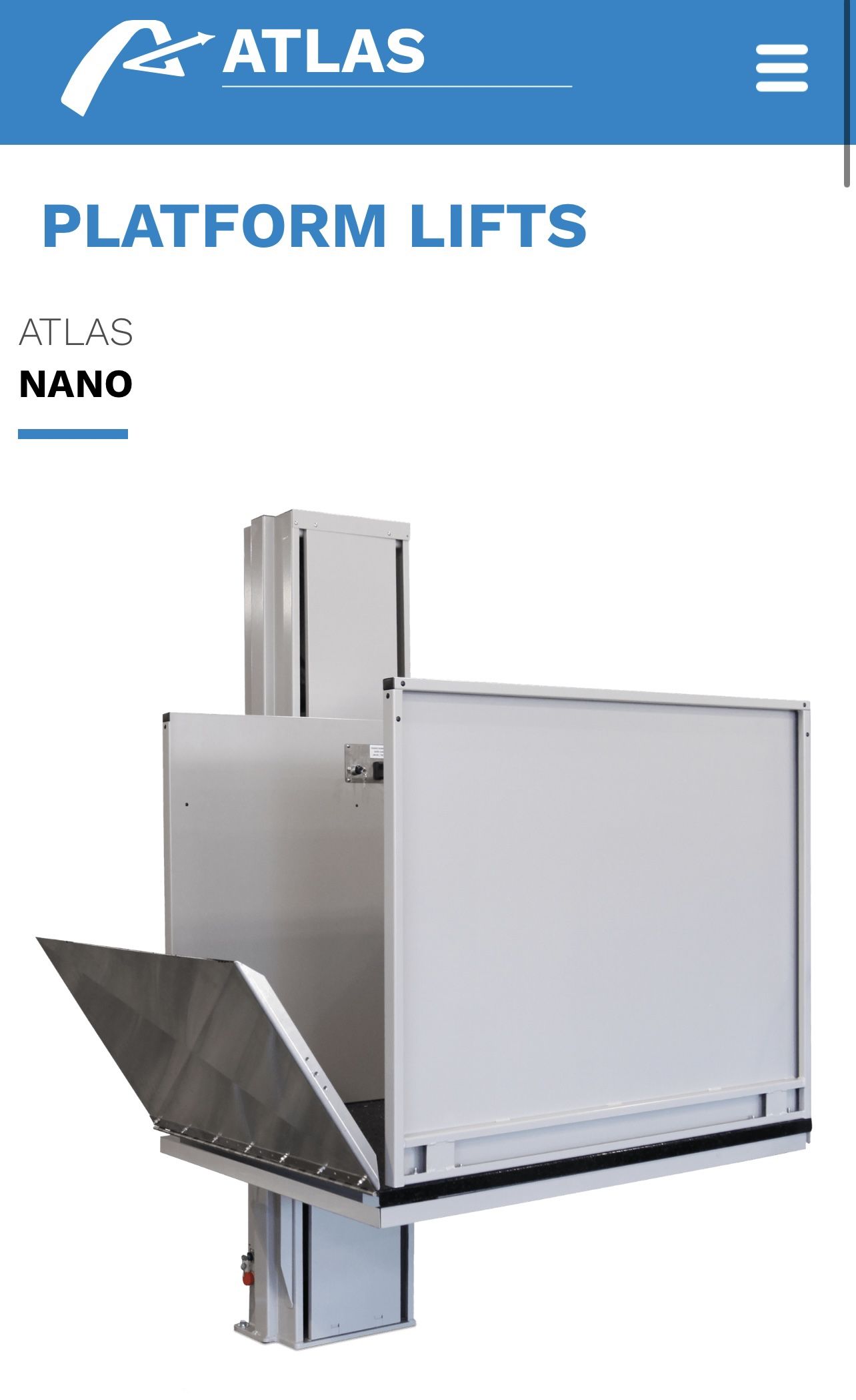 Vertical Platform Lift (wheelchair/power chair)
