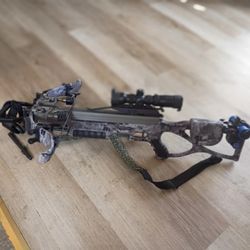 Excalibur Micro Raptor Recurve Crossbow Camo w/Tact-Zone Scope, Crank & Arrows