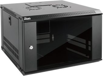 Tecmojo 6U Wall Mount Server Cabinet – Lockable Glass Door, 19" Rack#2422TR5