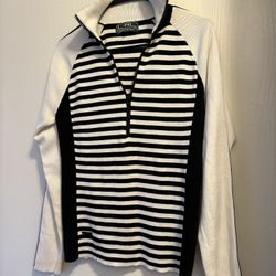 RL  Active black And white Sweater 