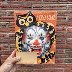 Vintage Halloween Collegeville Clown Costume