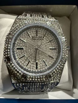 Monte’s prestige iced out watch