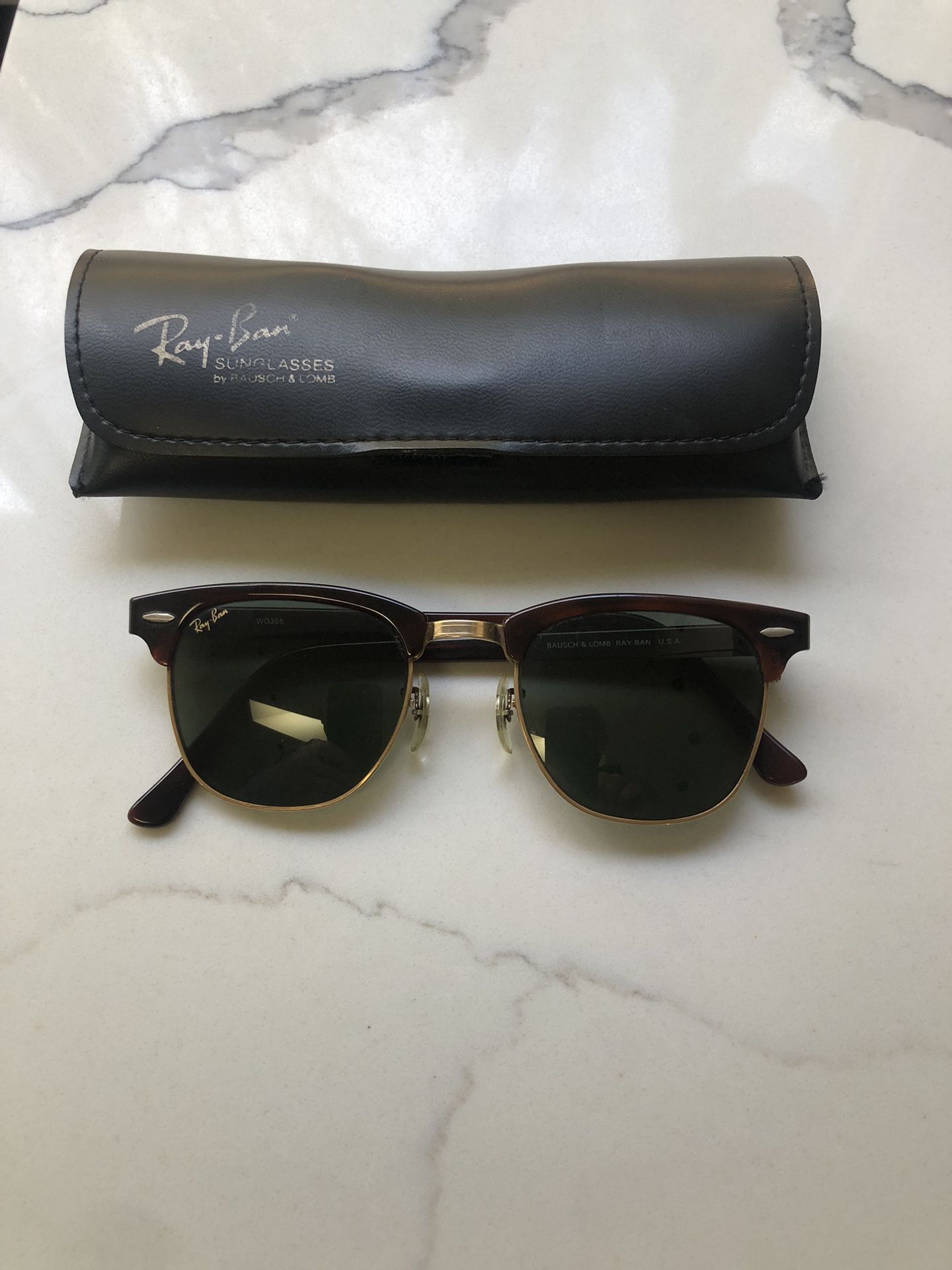 Ray Ban Clubmaster Sunglasses Early 90’s Great Condition Original Glasses 