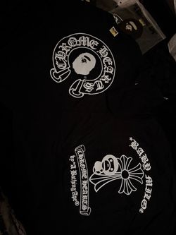 bape x chrome heart shirt