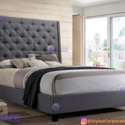 Brand New Bed Frame (Grey, Navy And Black)