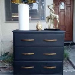 4 Drawer Solid Wood Dresser - Dark Chocolate Stain