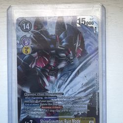 ShineGreymon Ruin Mode SEC EX4-074 – Digimon Secret Rare