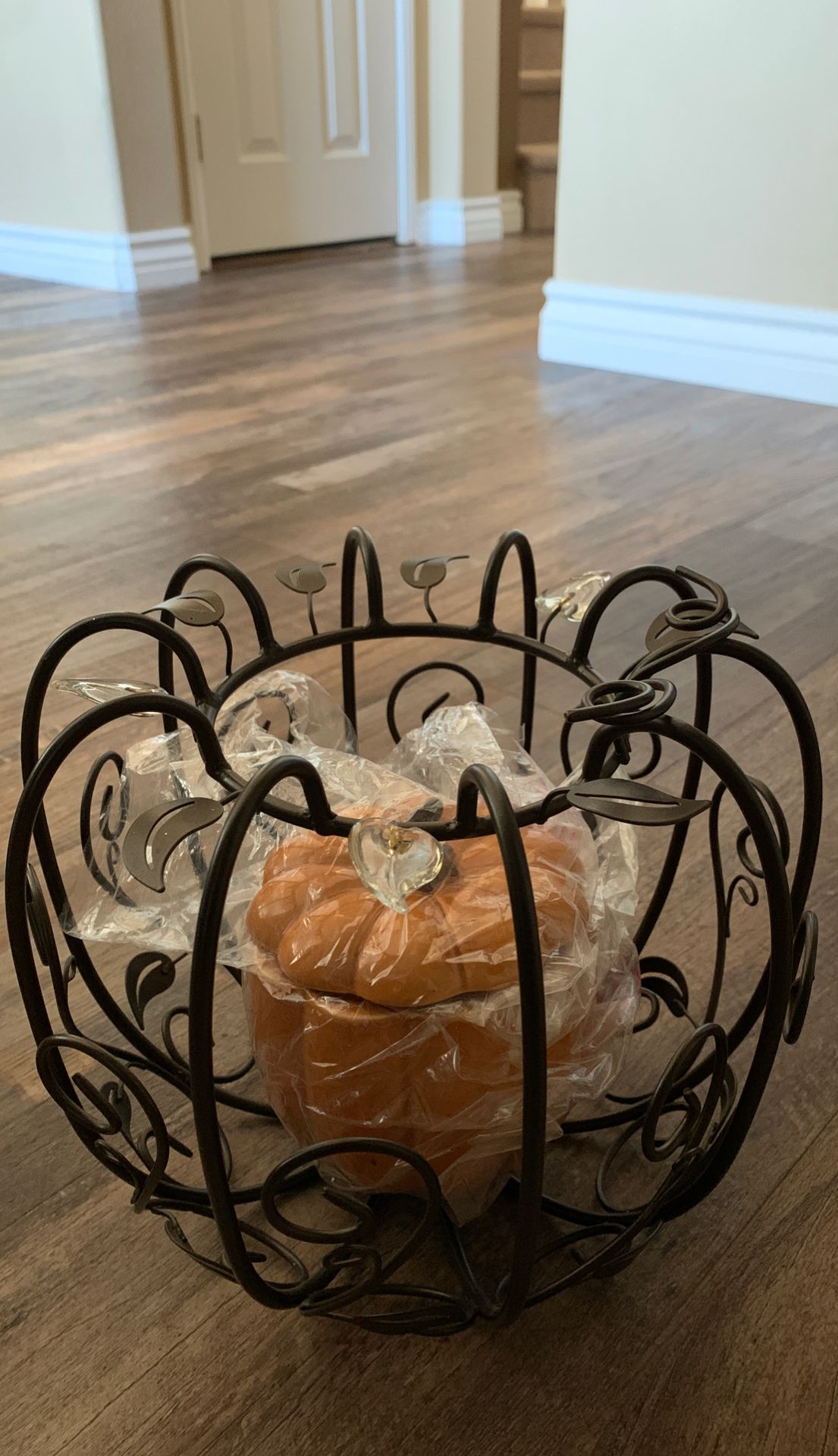 PartyLite Pumpkin Pillar Holder and Pumpkin candle/candy holder