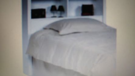 Prepac Furniture Brisbane Storage Headboard, White, Twin