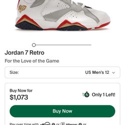 Jordan 7 For The Love Of The Game SZ 13