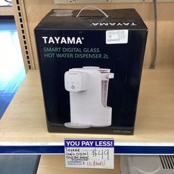 Tayama Smart Digital Glass Hot Water Dispenser 2L