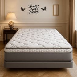 Brand New Queen Size Mattress 14” Thick 🌟 Pillow Top – Factory Direct! Also available in Twin, Full & King. Ask about our Same-Day Delivery 🚚 