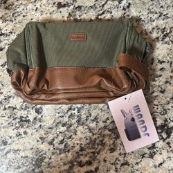 Men’s Canvas Toiletry Bag (Olive green) 
