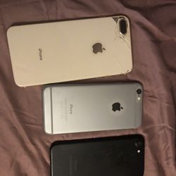 3 Cracked IPhones 