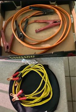 x2 Jumper Cable Sets For Car Truck & Motorcycle ATV – 10ft & 12ft Heavy Duty Starter Cables (Take One or Both!)