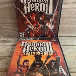 Guitar Hero 2 & 3 Lot PS2 Game 