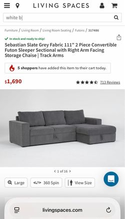 Sofa - Convertible Futon Sleeper