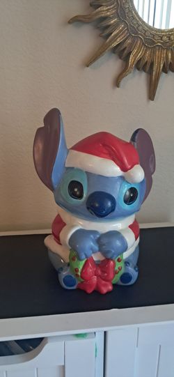 Stitch christmas cookie jar