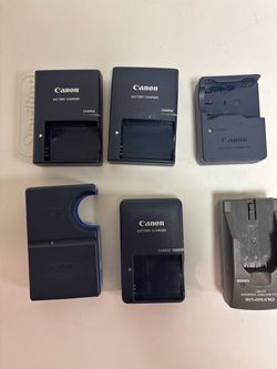 Canon & Olympus Camera Battery Chargers Lot of 6