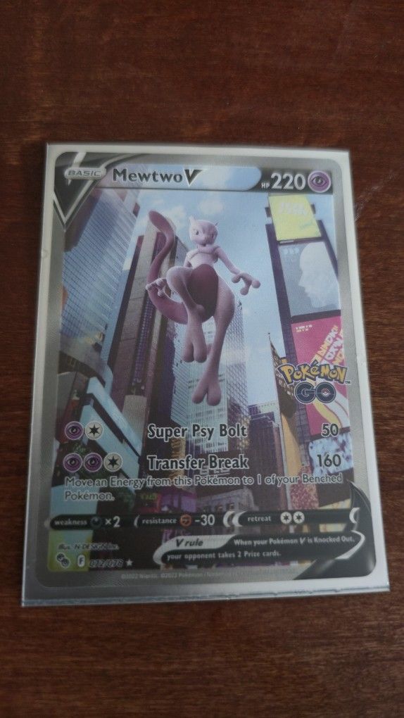 Pokemon Mewtwo Card