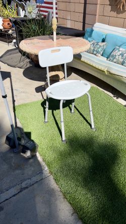 Adjustable White shower Chair