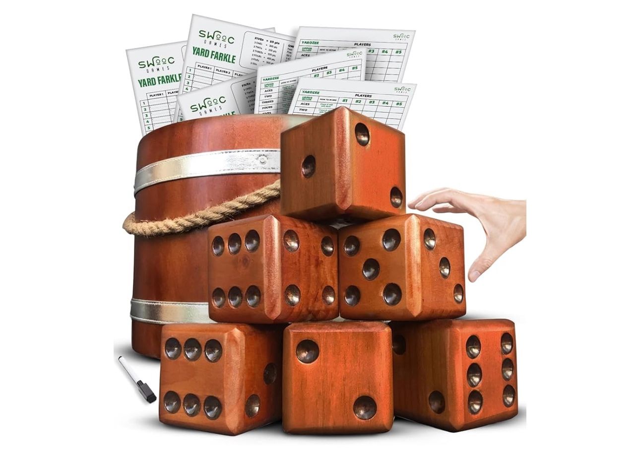 SWOOC Games - Yardzee, Farkle & 20+ Giant Dice Games (All Weather)