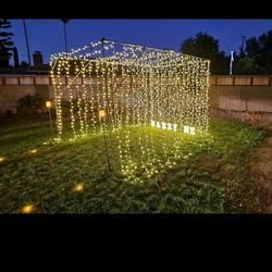 Metal Frame Canopy For Your Decorative Lighting Needs Ideal For Any Entertainment Event Or Birthday Parties. 