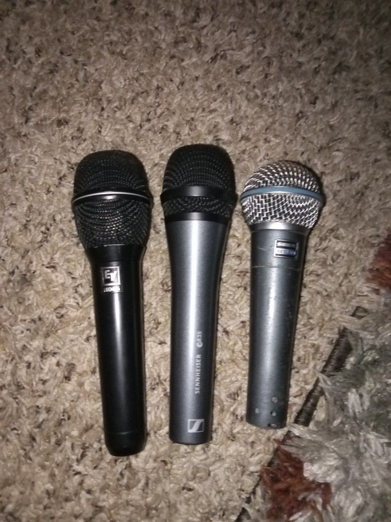 MICROPHONES 50 EACH OR ALL 3 FOR 100