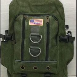 Large Cotton Canvas Hiking Backpacks 21”/14”/7”