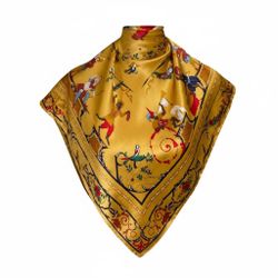 Rare Large Beckford Silk Buckingham Palace Royal Collection Scarf (33"x34